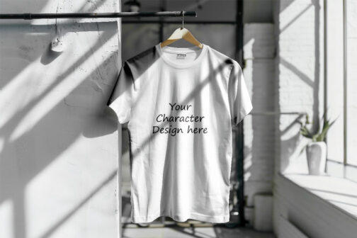 White Character Design T Shirt