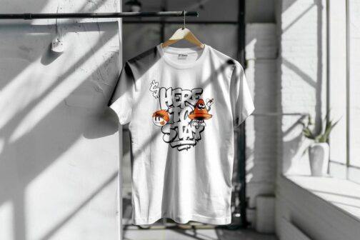 White Cool Graphic Tee